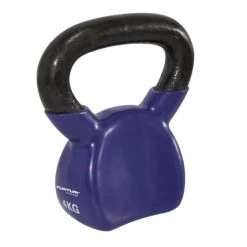 Tunturi - Vinyl Kettlebell 4 Kg - Paars