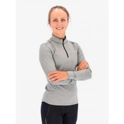 Fusion Fushion Dames Running Vest C3 Zip Neck - Lgrey