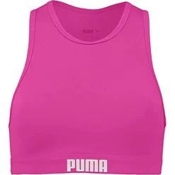 Puma Dames Bikini Top Women Raceback Swim Top - 020 Neon Pink