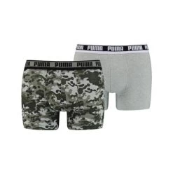 Puma Heren Boxer Men Camo Boxer 2P - 003 Green Combo