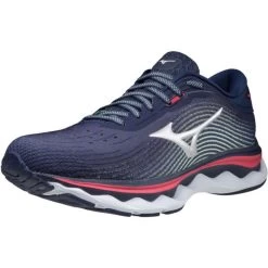 Mizuno Dames Runningschoen Wave Sky 5 - 07 Peacoat/Silver