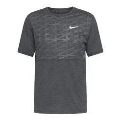 Nike - Heren T-shirt Dri-Fit Run Division Miler - 032 BLACK HEATHER/REFLECTIVE S