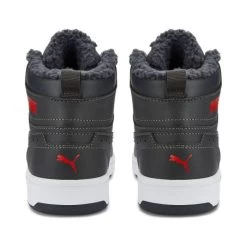 PUMA REBOUND JOY FUR JR - 006 ASPHALT-HIGH RISK RED -Trendy Deals Voor Actieve Lifestyles 043421 66 02 1