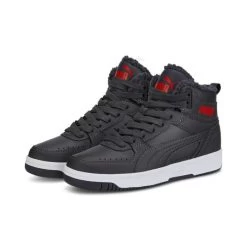 PUMA REBOUND JOY FUR JR - 006 ASPHALT-HIGH RISK RED -Trendy Deals Voor Actieve Lifestyles 043421 66 04 1