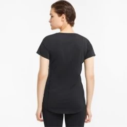 Puma Dames T-shirt TRAIN FAVORITE TEE - Zwart -Trendy Deals Voor Actieve Lifestyles 043436 12 03 1