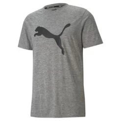 Puma Heren T-shirt Train Fav Heather Cat Ss Tee - 0003 Medium Gray Heather
