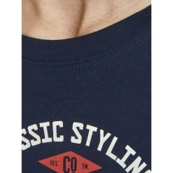 Jack & Jones Jack&Jones Jongens T-shirt JJELOGO - 175876 Navy Blazer -Trendy Deals Voor Actieve Lifestyles 043665 35 03 1