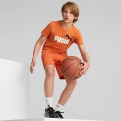 Puma Junior T-shirt Ess+ 2 Col Logo - 095 Chili Powder -Trendy Deals Voor Actieve Lifestyles 043716 60 03 1