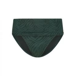 WOW Dames Bikini Broek Flipover Bikini Brief - 1468 Jacquard Zebra Green