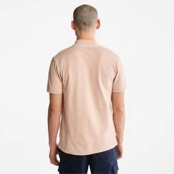 Timberland Heren Polo Ss Jacquard Yd - Cameo Rose -Trendy Deals Voor Actieve Lifestyles 044093 61 02 1