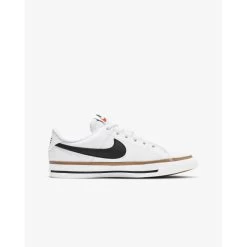 Nike Junior Casualschoen NIKE COURT LEGACY BIG - 102 WHITE/BLACK-DESERT OCHRE-G