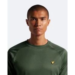Lyle & Scott Lyle&Scott Heren T-shirt Core Raglan - X65 Cactus Green -Trendy Deals Voor Actieve Lifestyles 044247 40 03 1