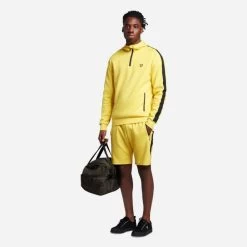 Lyle & Scott Lyle&Scott Heren Hoodie Sleeve Tape - J60 Maize -Trendy Deals Voor Actieve Lifestyles 044248 99 03 1
