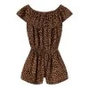 NAME IT Name-it Meisjes Jumpsuit NKFVINAYA SS PLAYSUIT - 277437 Brown Lentil