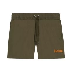 Malelions Heren Zwembroek Boxer - 415 Army/Orange