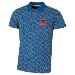 Jack & Jones Jack&Jones Heren Polo JCOLOGAN AOP POLO SS - 175922 Snorkel Blue