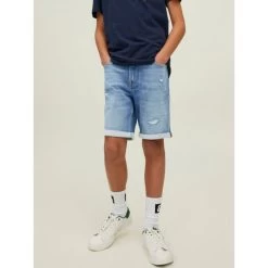 Jack & Jones Jack&Jones Jongens Short JJIRICK JJICON - 188779 Blue Denim -Trendy Deals Voor Actieve Lifestyles 044892 39 02 1 1