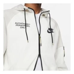 Nike Heren Fleece Hoodie SPORTSWEAR MENS FLEECE F, - 072 LIGHT BONE/SAIL/PILGRIM/BL -Trendy Deals Voor Actieve Lifestyles 044897 20 04 1