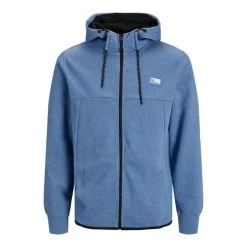 Jack & Jones Jack&Jones Heren Hoodie JCOAIR SWEAT ZIP HOOD - 175909001 Riviera/Melange