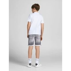 Jack & Jones Jack&Jones Jongens Shorts JJIRICK JJICON - 188778 Grey Denim -Trendy Deals Voor Actieve Lifestyles 045004 20 03 1