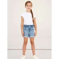 Name It Meisjes Short NKFBELLA DNMTAZZA HW SHORTS - 180696 Light Blue Denim -Trendy Deals Voor Actieve Lifestyles 045005 31 03 1
