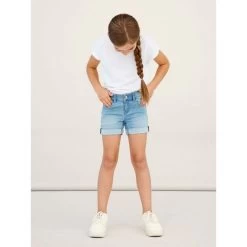 Name It Meisjes Short NKFSALLI DNMTASI SHORTS NOOS - 180696 Light Blue Denim -Trendy Deals Voor Actieve Lifestyles 045067 31 03 1