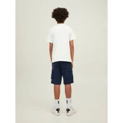 Jack & Jones Jack&Jones Jongens T-shirt JORBREEZY BRANDING TEE - 177642 Cloud Dancer -Trendy Deals Voor Actieve Lifestyles 045200 20 02 1