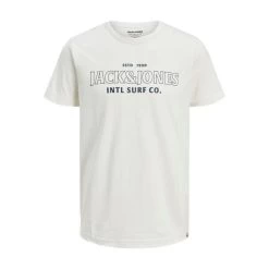 Jack & Jones Jack&Jones Jongens T-shirt JORBREEZY BRANDING TEE - 177642 Cloud Dancer
