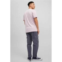 Jack & Jones Jack&Jones Heren T-shirt JCORET TEE SS V-NECK FR - 177050001 Nirvana/MELANGE -Trendy Deals Voor Actieve Lifestyles 045201 91 02 1