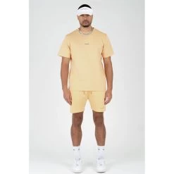 Quotrell Heren T-shirt Fusa - 2039 Peach/Grey -Trendy Deals Voor Actieve Lifestyles 045281 61 03 1