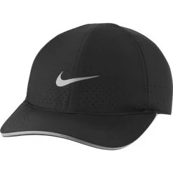 Nike Unisex Hardloop Cap DRI-FIT AEROBILL - Zwart