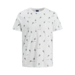 Jack & Jones Jack&Jones Jongens T-shirt JORPOSITANO AOP TEE SS - 177642002 Cloud Dancer/TENNIS
