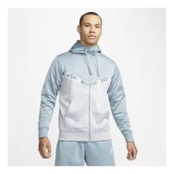 Nike Heren Hoodie SPORTSWEAR MENS FULL-ZIP HOO - 015 AVIATOR GREY/WOLF GREY/WHI
