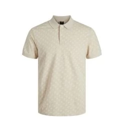 Jack & Jones Jack&Jones Heren Polo JCODIT POLO SS - 176631001 Moonbeam/AOP