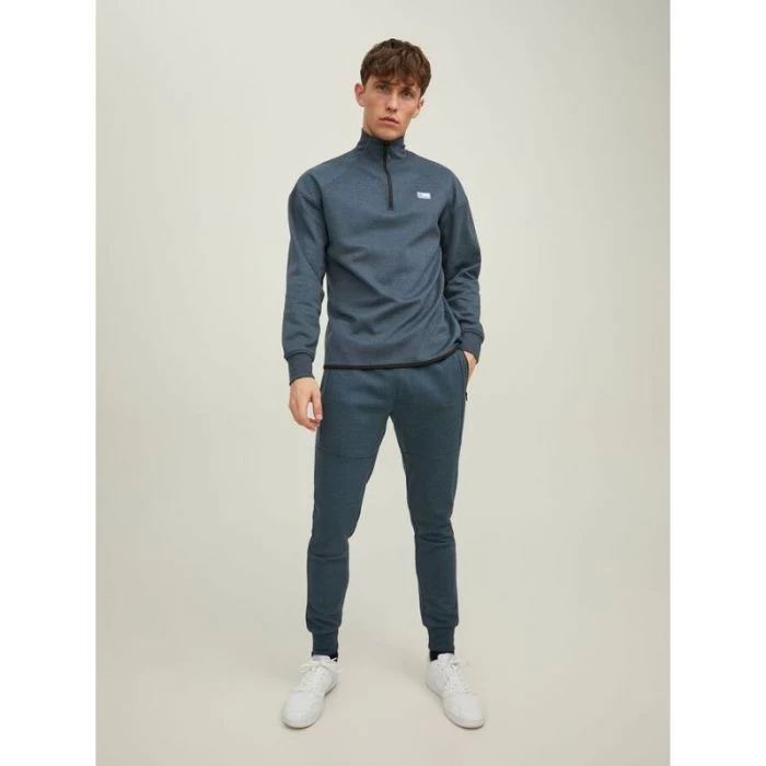 Jack & Jones Jack&Jones Heren Zip Sweater JCOAIR SWEAT HALF ZIP - 175885004 Orion Blue/MELANGE / 2 Jack & Jones Jack&Jones Heren Zip Sweater JCOAIR SWEAT HALF ZIP - 175885004 Orion Blue/MELANGE / - Afbeelding 2