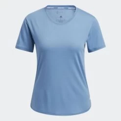 Adidas Dames T-shirt Go To 2.0 - 000 ALTBLU/WHITE