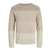 Jack & Jones Jack&Jones Heren Sweater JJEHILL KNIT CREW NECK NO - 176642001 Oatmeal/Melange