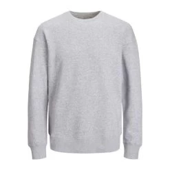 Jack & Jones Jack&Jones Heren Sweater JJESTAR BASIC SWEAT CREW - 179085 Light Grey Melange