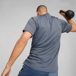 Puma Heren Fitnesshirt Ss - 018 Evening Sky -Trendy Deals Voor Actieve Lifestyles 046938 35 03 1