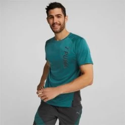 Puma Heren Fitnesshirt Ss - 024 Varsity Green -Trendy Deals Voor Actieve Lifestyles 046938 40 02 1