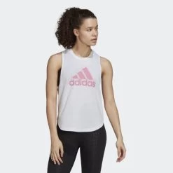 Adidas Dames Singlet W BLUVQ3 TRN TK - 000 WHITE/BLIPNK
