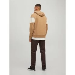 Jack & Jones Jack&Jones Heren Hoodie JORCOPENHAGEN PANEL SWEAT - 175979001 Tigers Eye/RELAXED/T -Trendy Deals Voor Actieve Lifestyles 047284 20 02 1