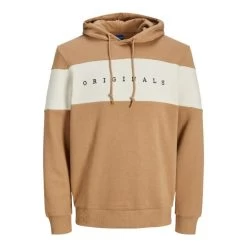 Jack & Jones Jack&Jones Heren Hoodie JORCOPENHAGEN PANEL SWEAT - 175979001 Tigers Eye/RELAXED/T