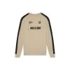 Malelions Heren Sport Academy Crewneck - 098 Sand/ Black