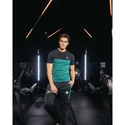 Malelions Heren Sport Champion Trackpants - 920 Black/Green -Trendy Deals Voor Actieve Lifestyles 047424 10 02 1