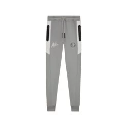 Malelions Heren Sport Champion Trackpants - 033 Grey/|White