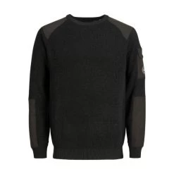 Jack & Jones Jack&Jones Jongens Sweater JCOTECH KNIT CREW NECK - 178012 Black