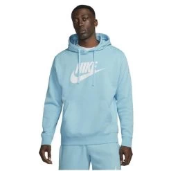 Nike Heren Hoodie Sportswear Club Fleece - 499 Blue Chill