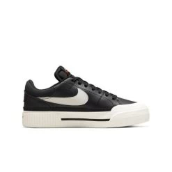 Nike Dames Casualschoen COURT LEGACY LIFT - 001 BLACK/SAIL-WHITE-TEAM ORAN
