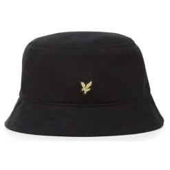 Lyle & Scott Bucket Hat Ripstop Reversible - W753 Jet Black/Olive